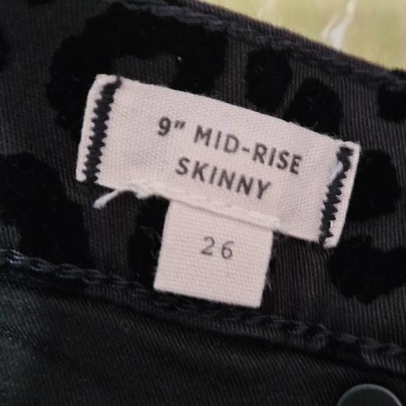 Madewell High Waist Velvet Cheetah Print Pants‎ Size 26 NWT - Picture 7 of 9